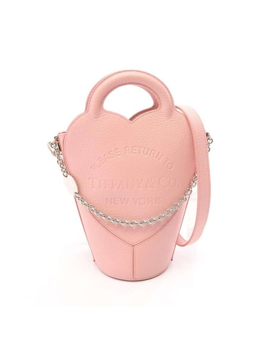 Tiffany & Co Return to Mini Cross 2-Way Pink Leather & Shoulder Bag